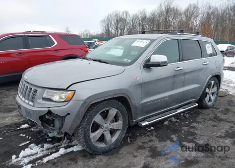 2014 Jeep Grand Cherokee Overland z USA, uszkodzony, nr VIN 1C4RJFCGXEC219926